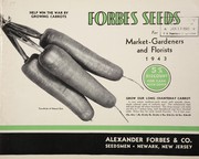 Cover of: Forbes seeds for market-gardeners and florists, 1943