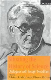 Cover of: Situating the history of science: dialogues with Joseph Needham