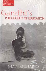 Cover of: Gandhi's philosophy of education