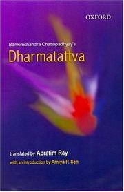 Cover of: Bankimchandra Chattopadhyay's Dharmatattva: 1888