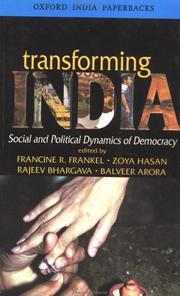 Cover of: Transforming India: Social and Political Dynamics of Democracy