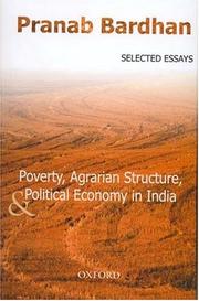 Poverty, agrarian structure, and political economy in India : selected essays