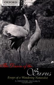 Cover of: The Dance of the Sarus: Essays of a Wandering Naturalist
