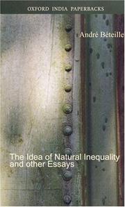 The idea of natural inequality and other essays