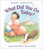 Cover of: What did you do today?