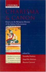 Cover of: Charisma and Canon: Essays on the Religious History of the Indian Subcontinent