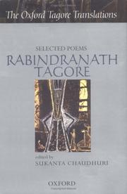 Cover of: Rabindranath Tagore: selected poems