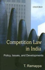Competition Law in India by T. Ramappa