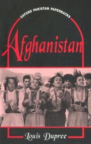 Cover of: Afghanistan by Louis Dupree