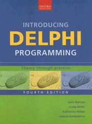 Cover of: Introducing Delphi Programming: Theory through Practice