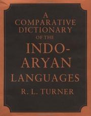 Cover of: A Comparative Dictionary of the Indo-Aryan Languages I: Dictionary (School of Oriental and African Studies)