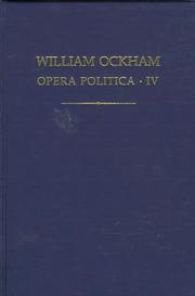 Cover of: Guillelmi de Ockham Opera politica