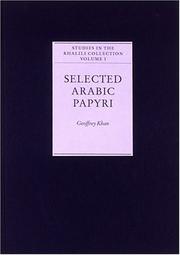 Arabic papyri : selected from the Khalili Collection
