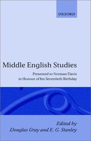 Middle English studies : presented to Norman Davis in honour of his seventieth birthday