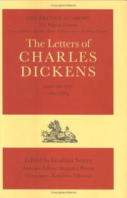Book: The Letters of Charles Dickens: The Pilgrim Edition Volume 10 By Charles Dickens