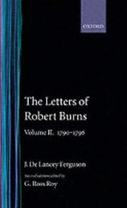 The letters of Robert Burns