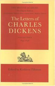 Book: The Letters of Charles Dickens: The Pilgrim Edition Volume 4 By Charles Dickens