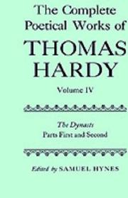 The complete poetical works of Thomas Hardy