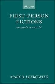 Cover of: First-person fictions: Pindar's poetic "I"