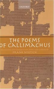 The poems of Callimachus