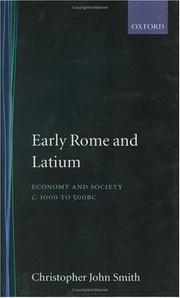 Cover of: Early Rome and Latium: economy and society c. 1000 to 500 BC