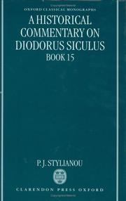 A historical commentary on Diodorus Siculus, Book 15 by P. J. Stylianou