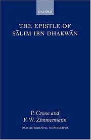 The epistle of Salim Ibn Dhakwan