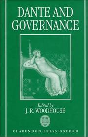 Cover of: Dante and governance
