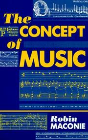 Cover of: The Concept of Music