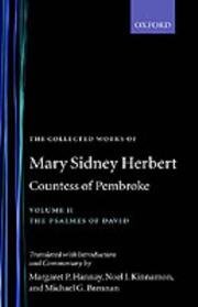 The collected works of Mary Sidney Herbert, Countess of Pembroke