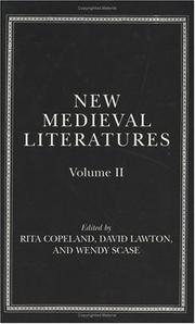 Cover of: New Medieval Literatures: Volume II (New Medieval Literatures)