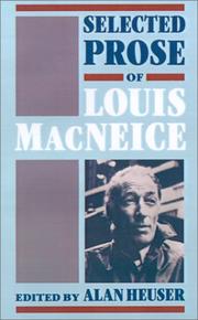 Cover of: Selected prose of Louis MacNeice