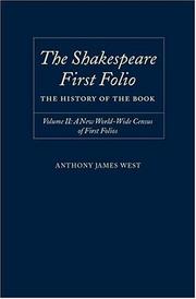 The Shakespeare first folio : the history of the book