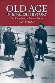 Cover of: Old Age in English History: Past Experiences, Present Issues