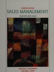 Cover of: Sales management: concepts and cases