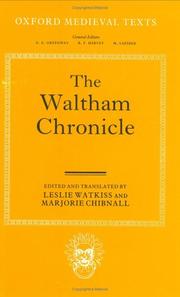 The Waltham chronicle : an account of the discovery of our holy cross at Montacute and its conveyance to Waltham