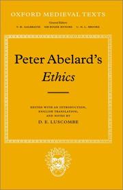 Cover of: Peter Abelard's Ethics