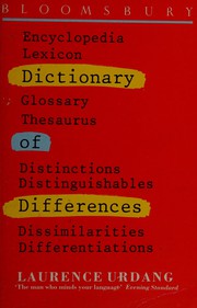 Cover of: Dictionary of Differences by Laurence Urdang