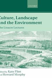 Culture, landscape, and the environment