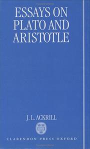 Essays on Plato and Aristotle