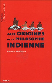 Cover of: Aux origines de la philosophie indienne