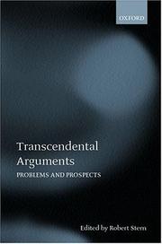 Cover of: Transcendental Arguments: Problems and Prospects (Mind Association Occasional Series)