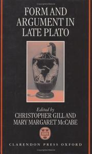 Form and argument in late Plato