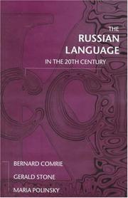 Cover of: The Russian language in the twentieth century