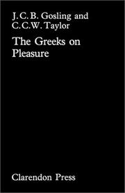 Cover of: The Greeks on pleasure