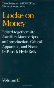 Cover of: Locke on money