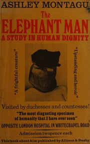 Cover of: The elephant man by Ashley Montagu
