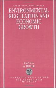 Environmental regulation and economic growth