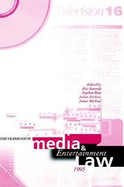Cover of: The Yearbook of Media and Entertainment Law 1995 (Yearbook of Copyright and Media Law)