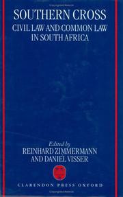 Cover of: Southern Cross: Civil Law and Common Law in South Africa